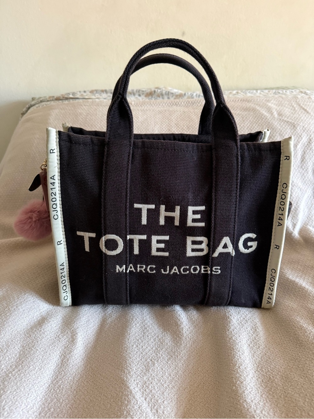 Marc Jacobs Black Canvas 'The Tote Bag' Tote